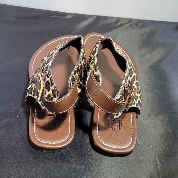 BRAND NEW AROMA LEOPARD PRINT WOMEN"S SANDAL - Picture 7 of 14